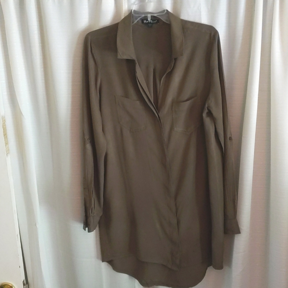 Velvet Heart Button Front Shirt